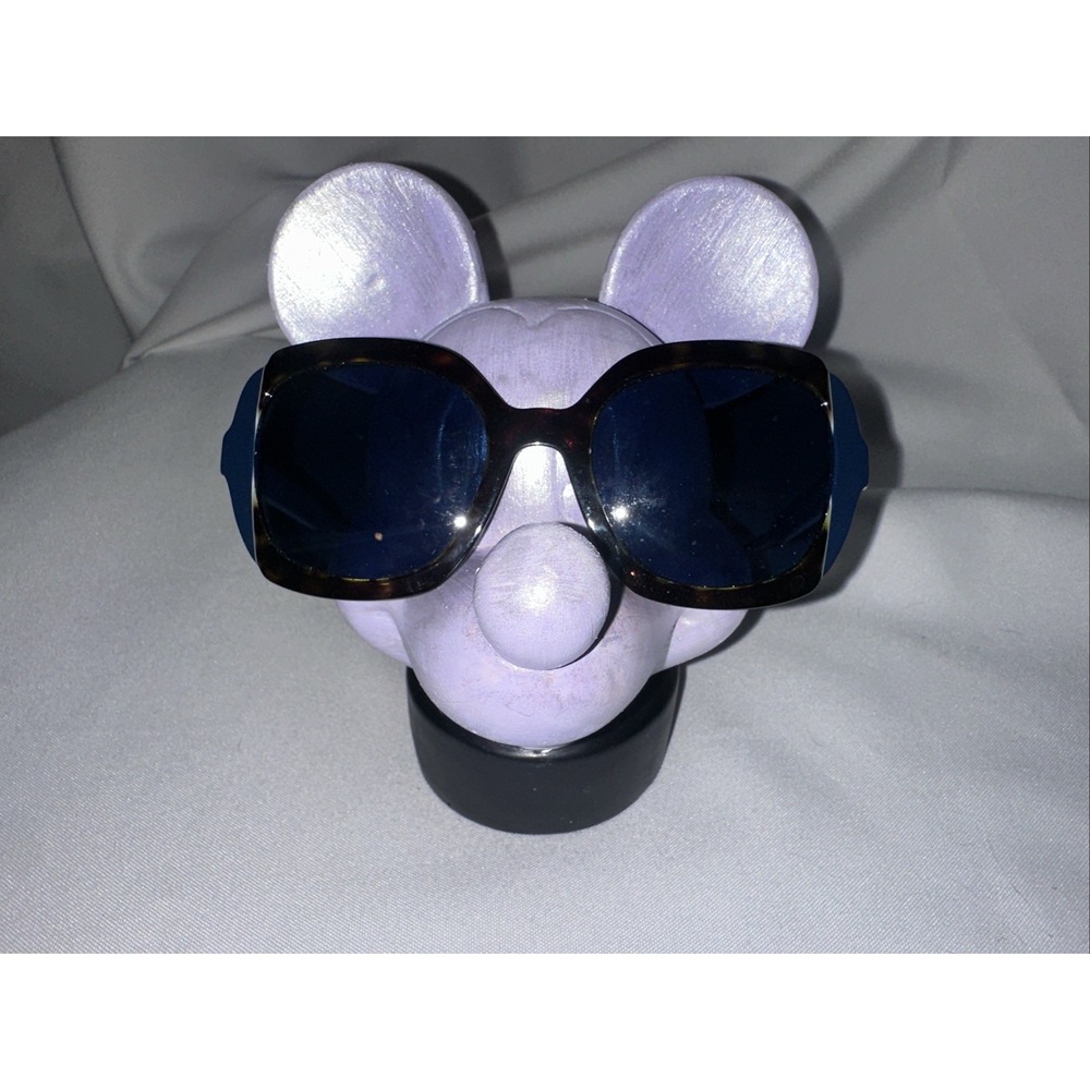 Real Womens Prada Symbole SPR16U Luxury Sunglasses Tortoise Acetate Blue Lenses